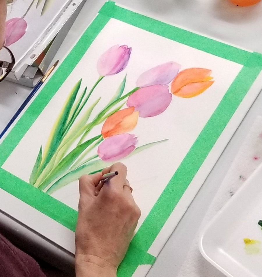 Watercolour Painting in the Greenhouse - with Professional Artist Alice Melo