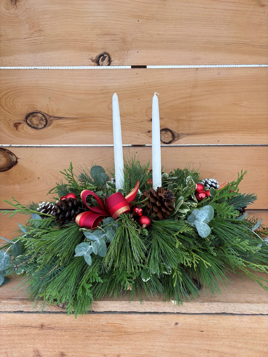 GLOW - Classic Candle Centrepiece workshop NEW!!!    Sun Dec. 7th 1:30 pm - 3 pm