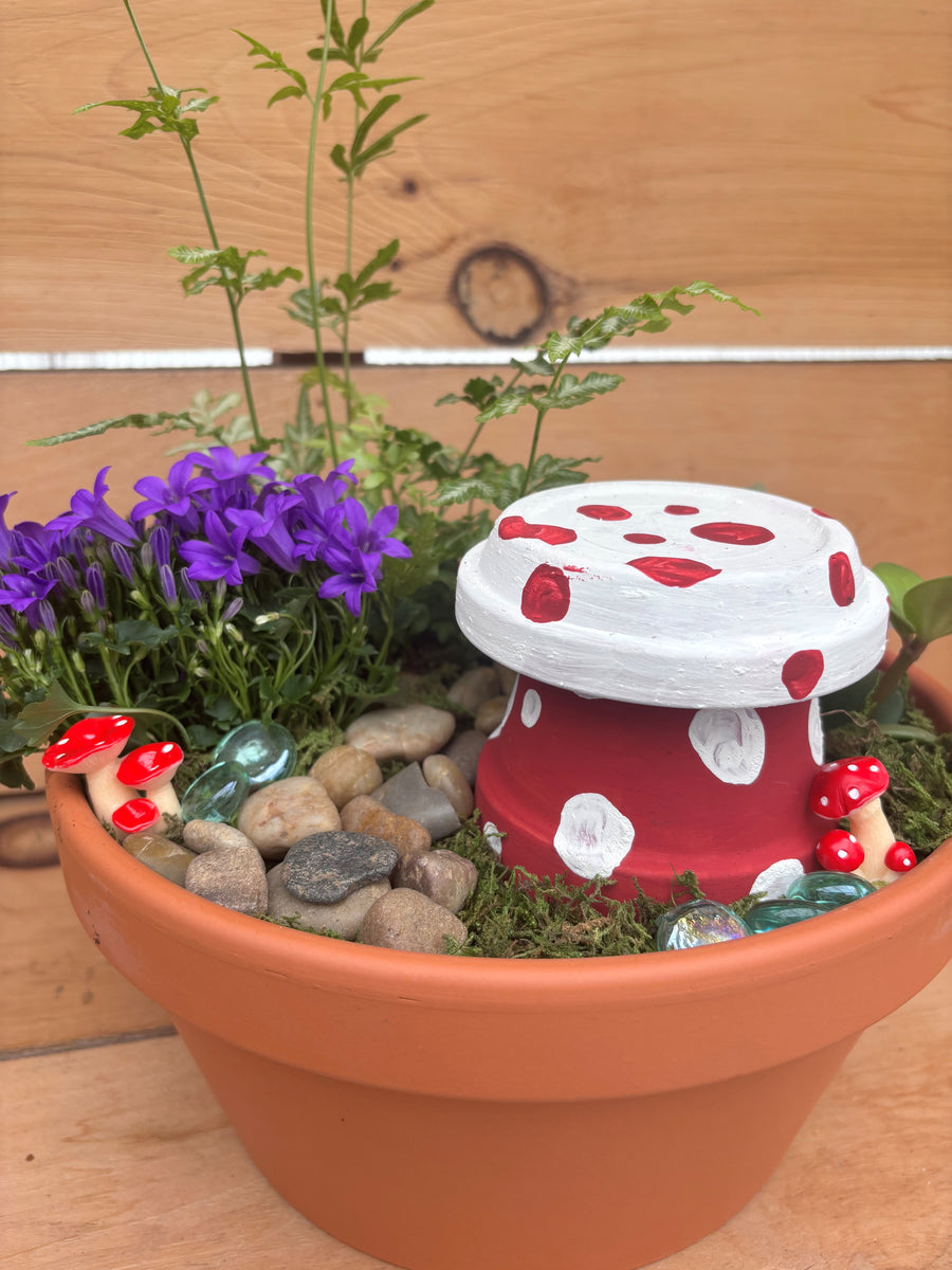 'FUN-GI IN THE FOREST' a Mushroom Fairy Garden MARCH BREAK KIDS WORKSHOP