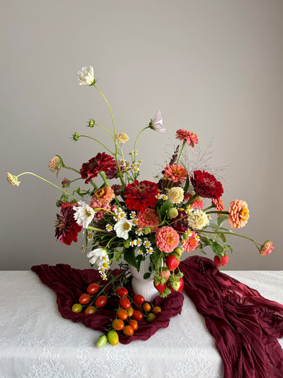 Petals & Produce - A unique Floral Design Workshop   Thursday Aug 13th 4pm -5:30 pm