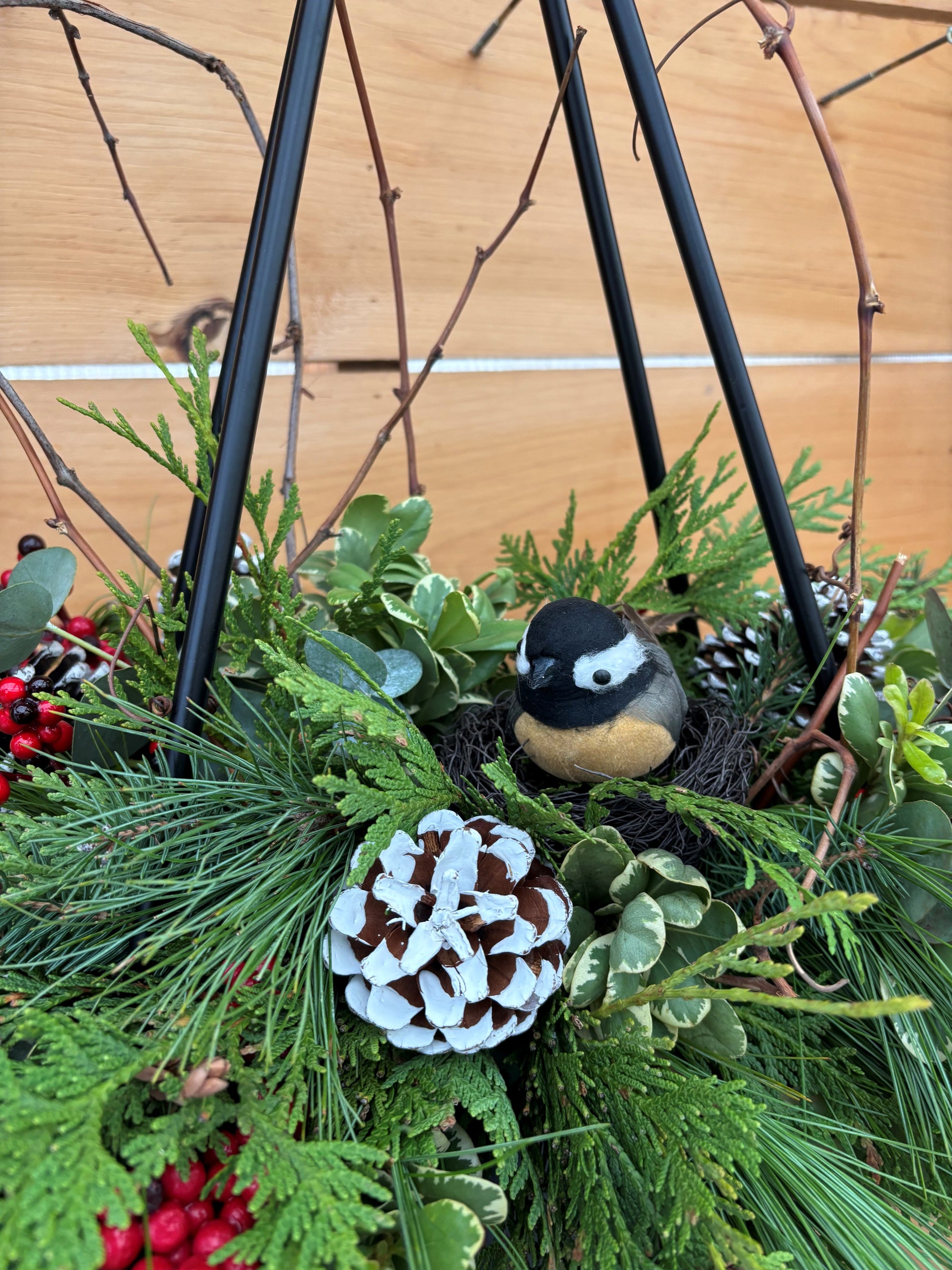 Festive Tree Top Arrangement workshop NEW!!   Saturday Dec 6th 10 am - 11:30 am