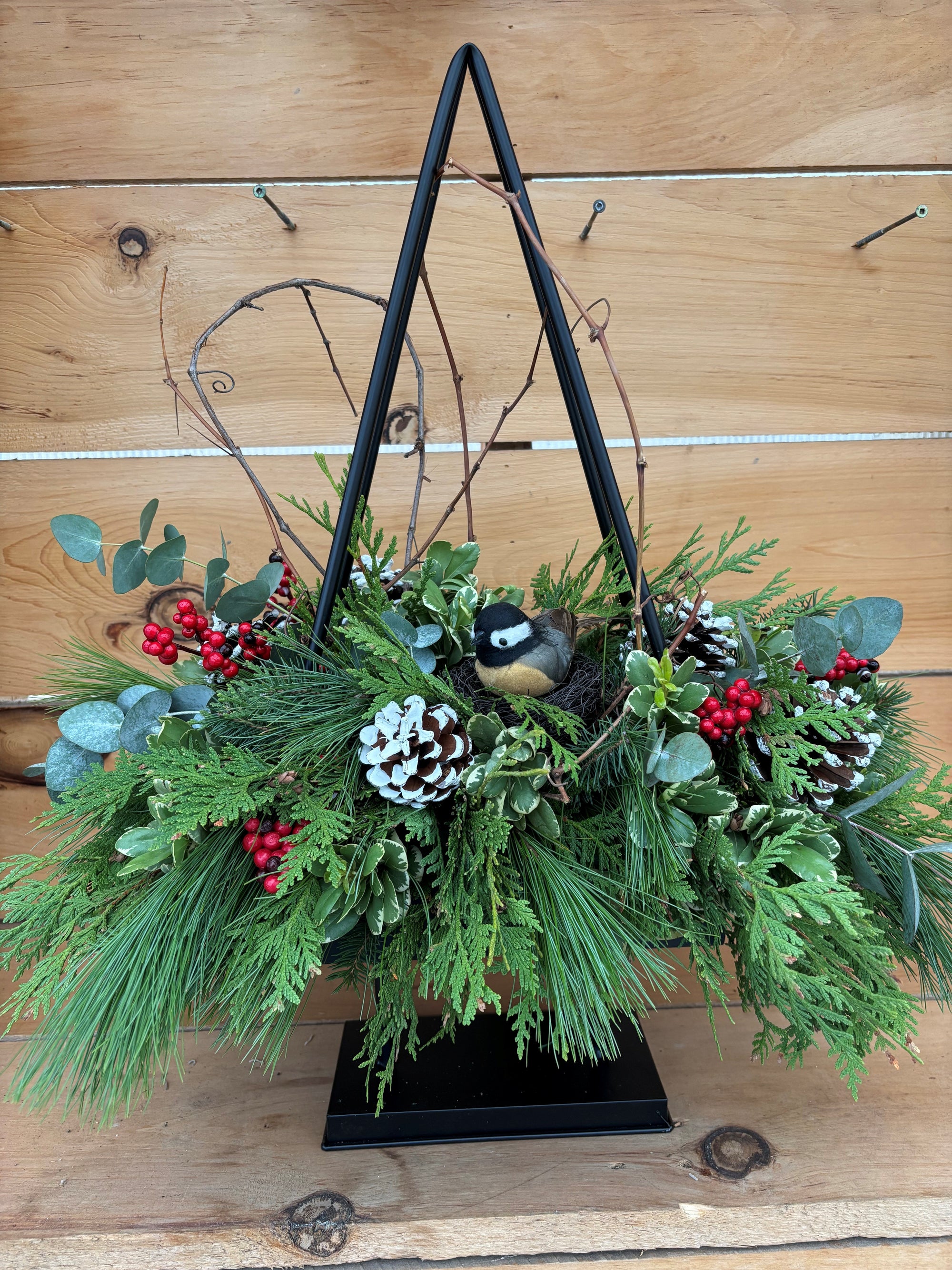 Festive Tree Top Arrangement workshop NEW!!   Saturday Dec 6th 10 am - 11:30 am