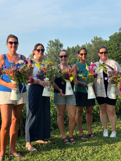 'FLOWER HAPPY HOUR' , BRING YOUR OWN VASE  evening in the Flower Fields .. Wed. July 30th  5:30 - 7:30 pm
